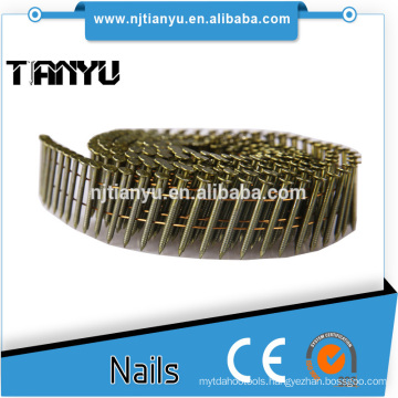 15/16 Degree Flat Top Wire Collation Galvanized Coil Nails